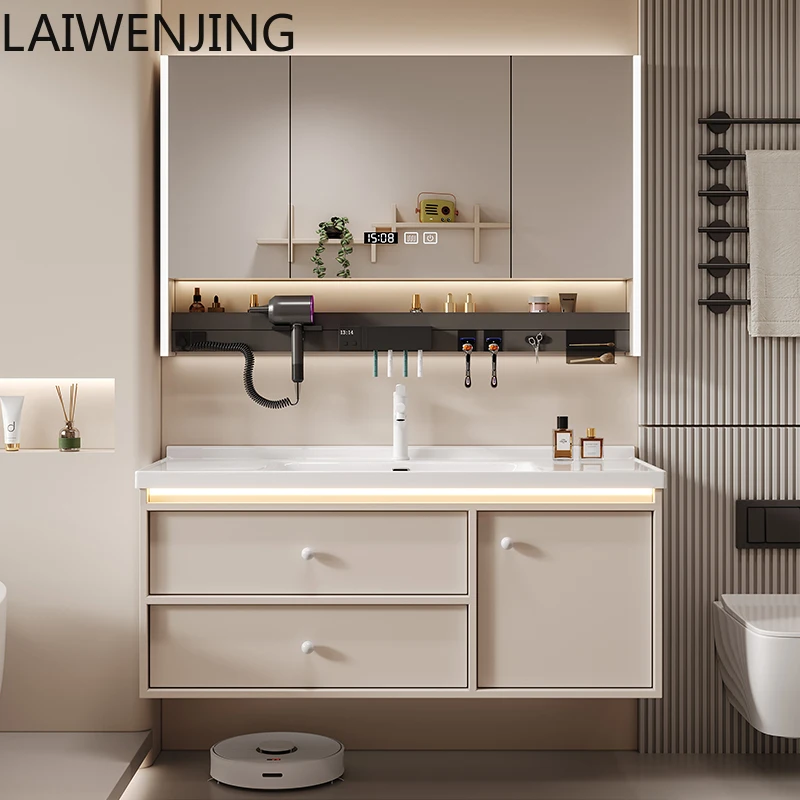

MJY bathroom cabinet ceramic integrated face cabinet combination washstand basin cabinet bathroom