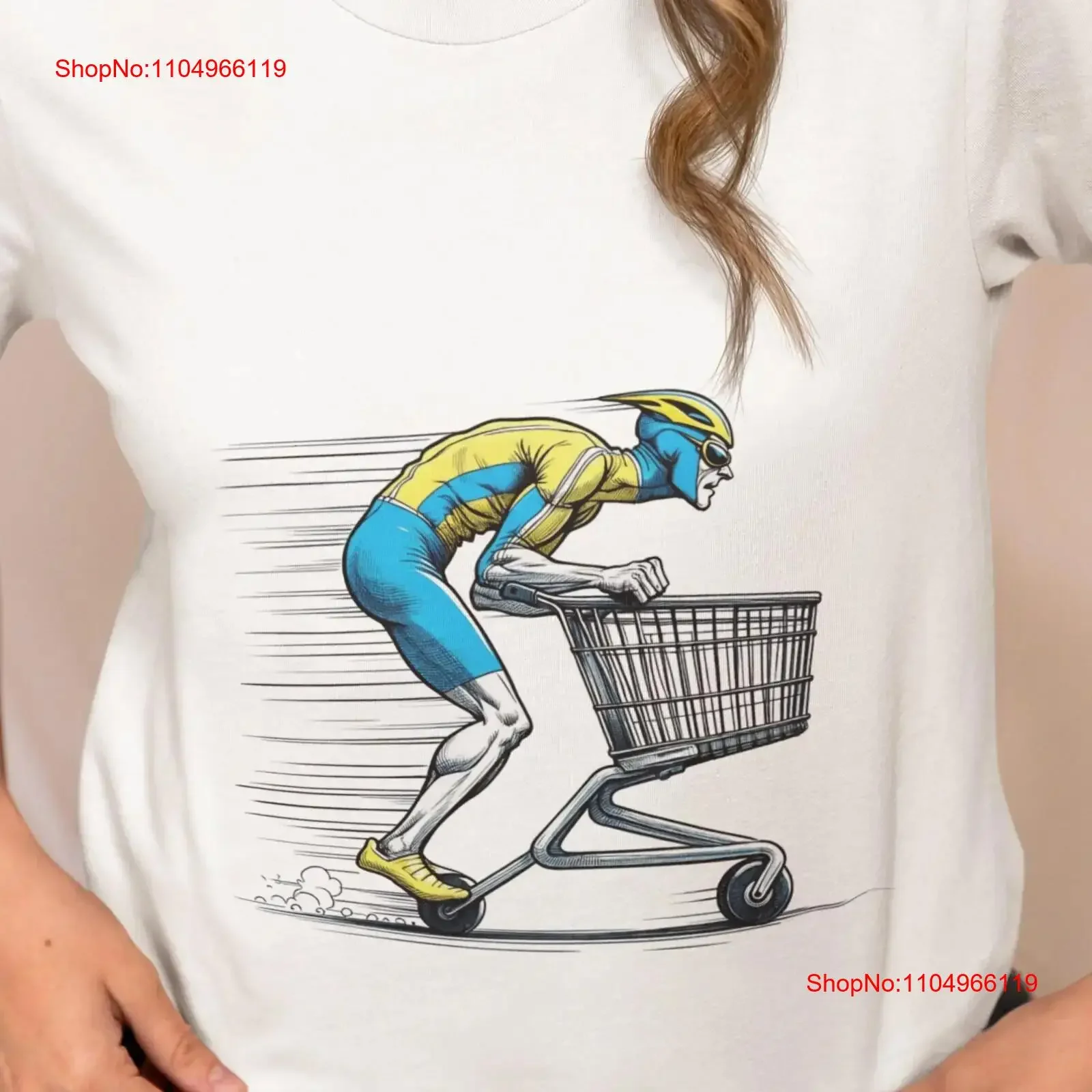 

Уникальная футболка для велосипедиста, скоростная корзина для покупок, футболка с динамическим поза, спортивный топ с юмором для покупателей, спортсменов, новинка, винтажная стираная футболка