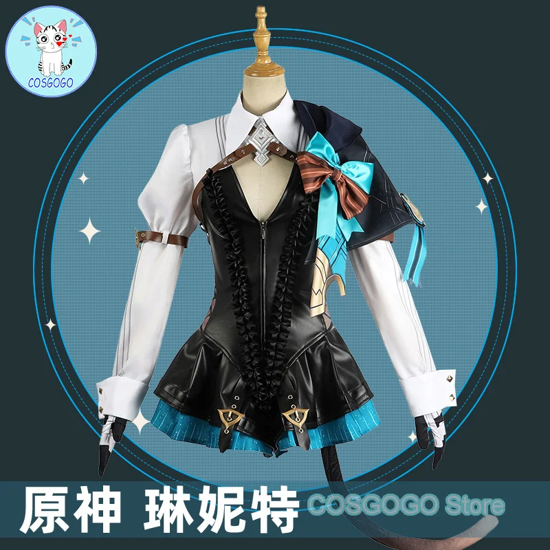 

COSGOGO Game Genshin Impact Lynette Cosplay Costume Halloween Outfits Women Animation Game Costume Women Full Set