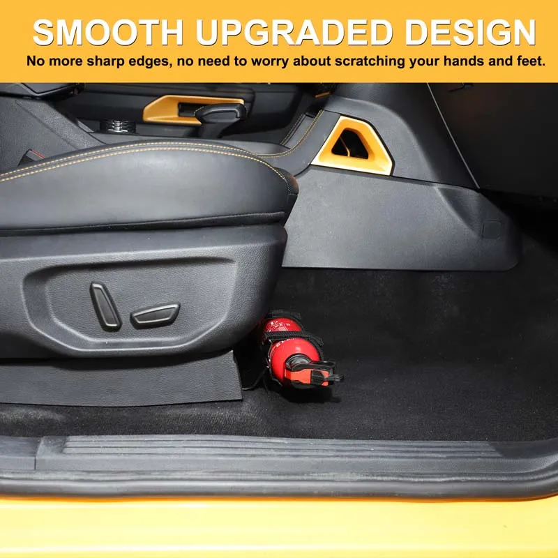 Car Passenger Seat Under Fire Extinguishing Bracket Holder For Ford Ranger T9 23-26 Carbon Steel Black Interior Car Accessories - view 3