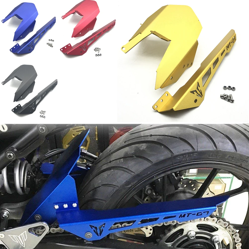 Motorcycle Rear Fender Mudguard with Chain Guard Protector For YAMAHA MT-07 FZ-07 MT07 MT 07 FZ07 FZ 07 2013-2020 2021 2022