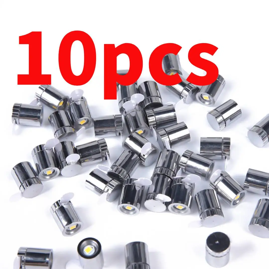 10Pcs Miniature Lights for Dollhouse,Miniature LED Lights for Handcraft,Mini Spot Lights Battery Operated(Warm White/white)