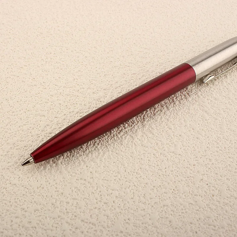 Luxus neue Kugelschreiber dunkelblaue Tinte Stift Edelstahl Push Briefpapier Büro Schul bedarf schreiben Geschenk Stift – Detail 12