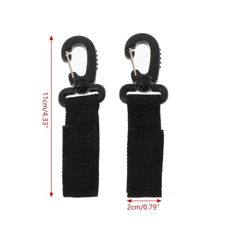 Q1FE 2pcs/Set  Bag Hanger Hook Baby Strollers Shopping Bag Clip Stroller Accessories