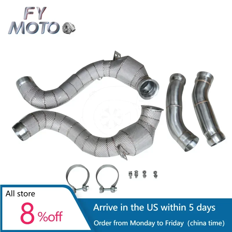 

Wholesale FOR BENZ AMG W205 C63 with heat shield Downpipe without OPF