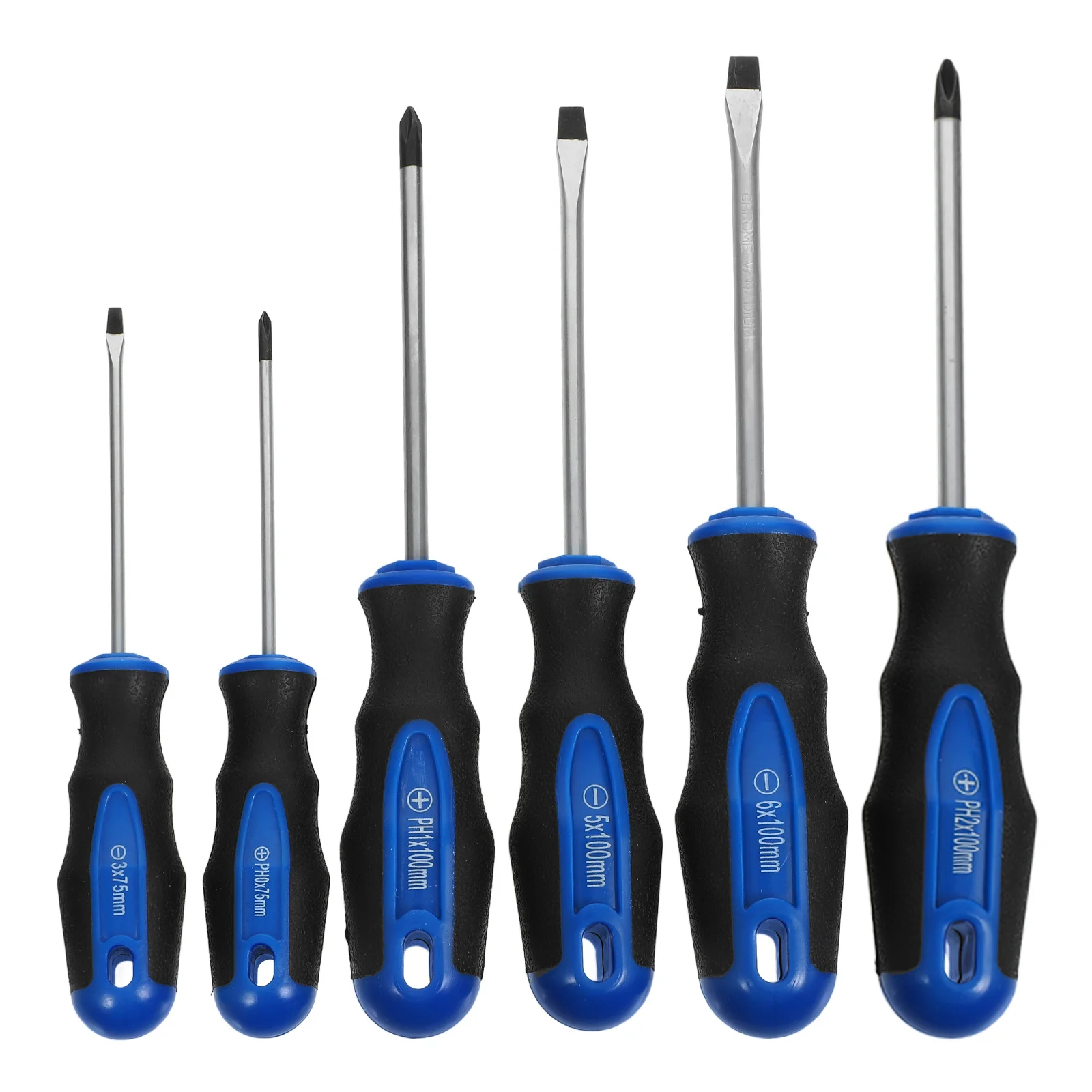 

6Pcs Magnetic Tip Screwdriver Set Durable Magnetic Heads Repair Tool Portable Flat Cross Screwdriver Screw Driver