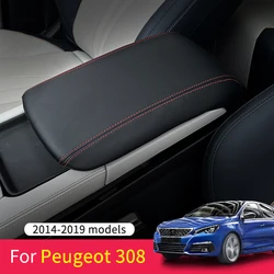 푸조 308 GTI 308s 2015 2016 2017 2018 2019 2th T9 SW 중앙 제어 팔걸이 박스 커버 푸조 408 트림 액세서리