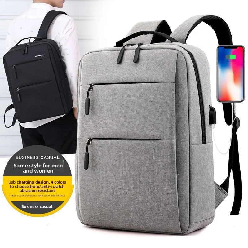 

Europe and the United States new business leisure commuting fashion backpack student bag USB multifunctional backpack
