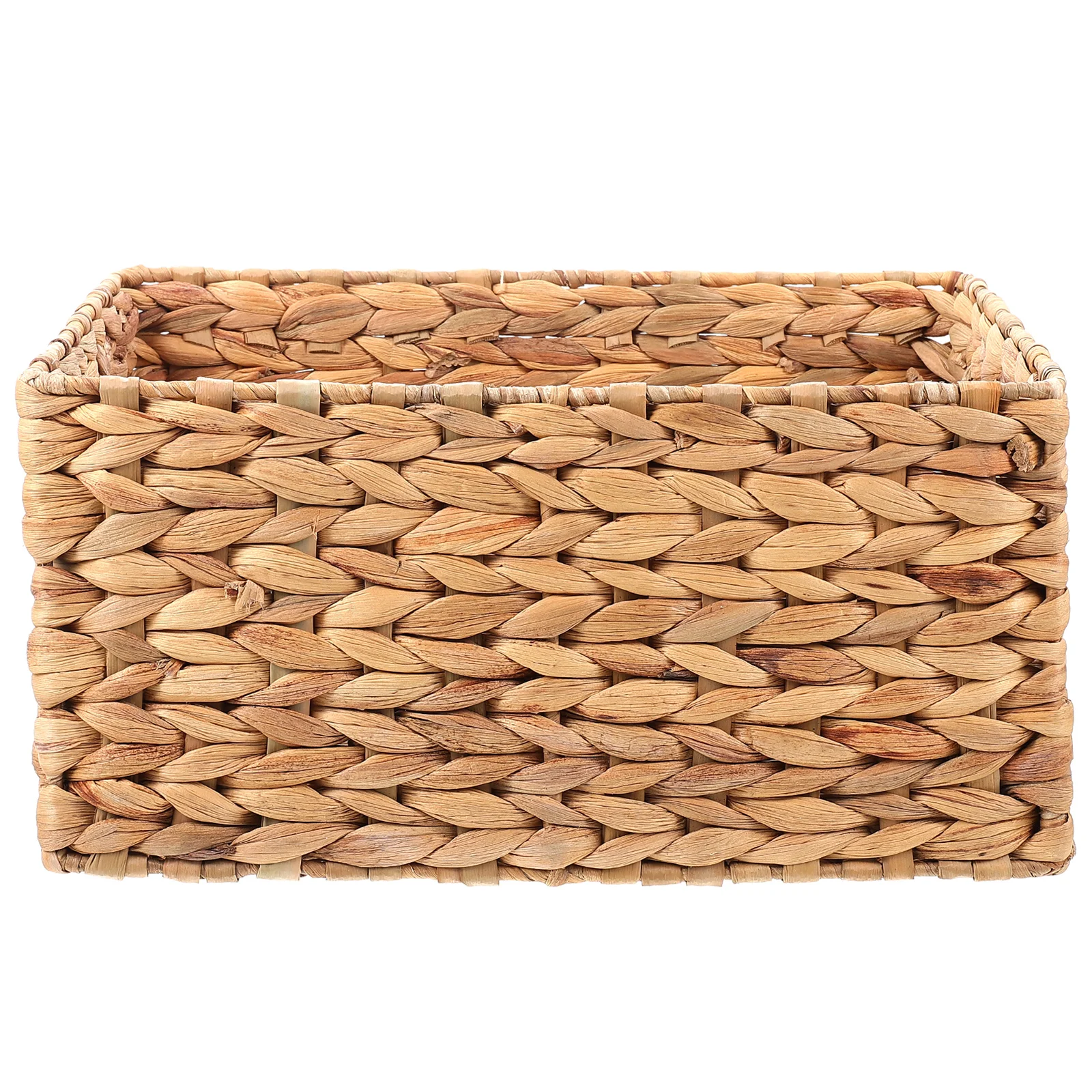 Storage Basket Baskets Straw Flower Girl Wicker Pot Fruits Bowl Bin Bins with Lids Decorative for Rattan Rectangular Large