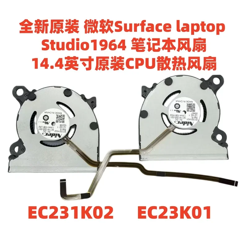 Ventilateur Microsoft Original Surface Laptop Studio 1964 pour EC231K02 EC231K01