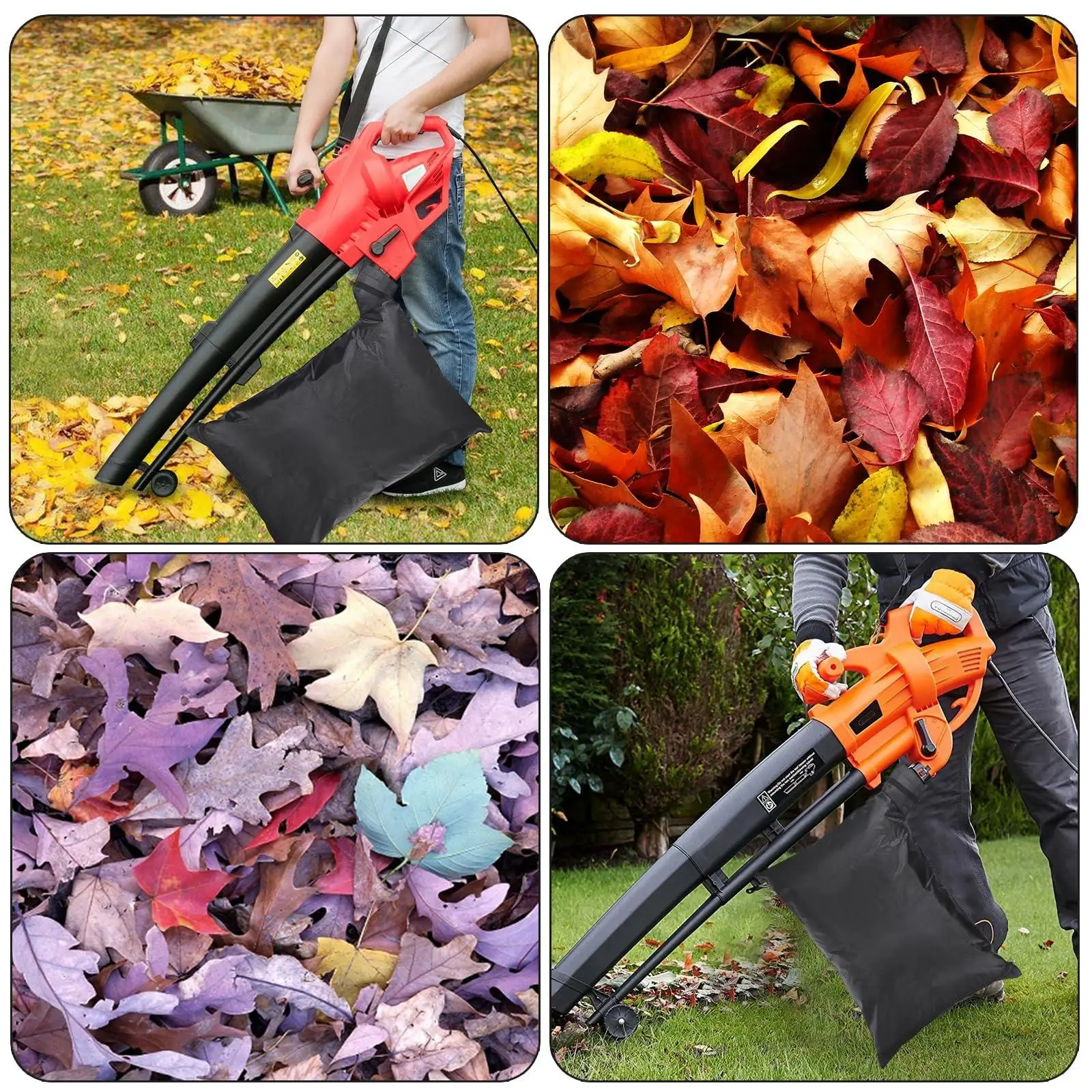 

Universal Fit Leaf Vacuum Blower Bag Black Oxford Cloth Replacement Debris Dump Bag for Garden Mulcher