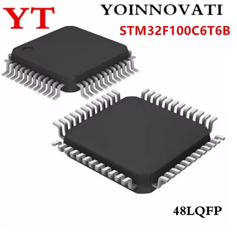 5PCS 50PCS 100PCS STM32F100C6T6B STM32F FLASH  48-LQFP Best Quality