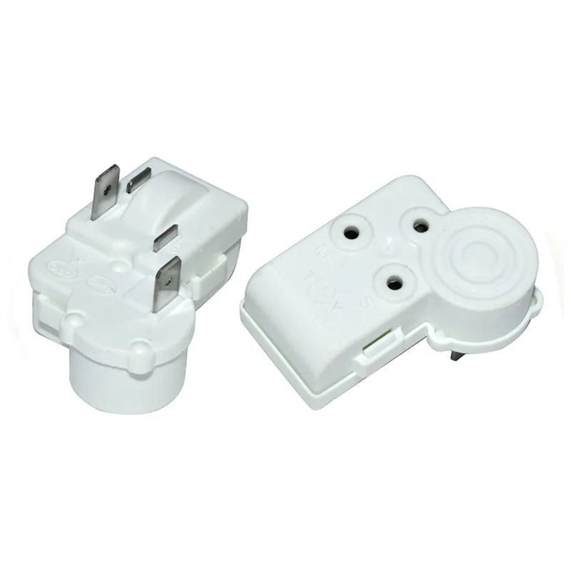 

ABJY-2Pack 2Pin Refrigerator Compressor PTC Starter Relay Over Load Protector For Haier Siemens Hotpoint ZHB45-105P15