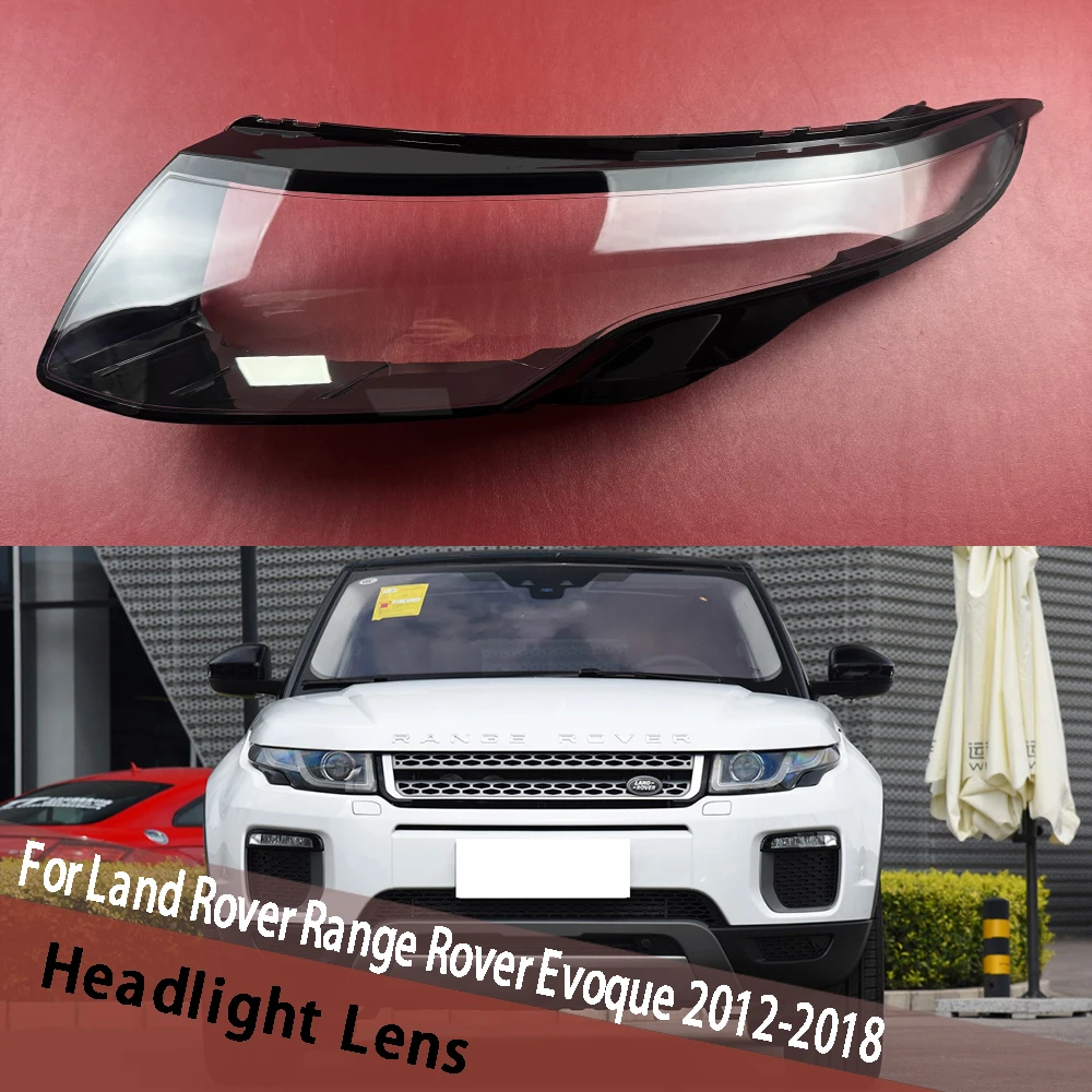 

For Land Rover Range Rover Evoque 2012-2018 Headlamp Cover Transparent Lamp Shade Headlight Shell Plexiglass Replace Masks