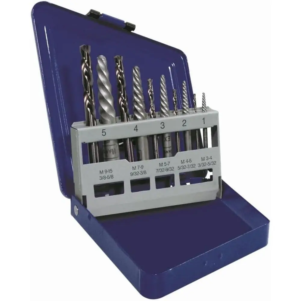 

10-Piece Screw Extractor and Drill Bit Set