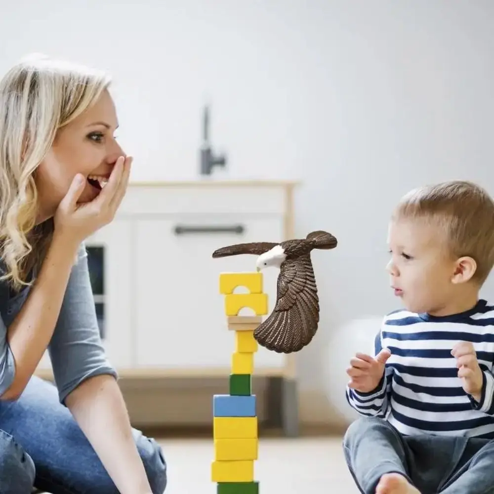 Pyramid Physical Balancing Eagle Bird Novelty Trick Gravity Science Balance Bird Gift Funny Eagle Bird Interactive Boys