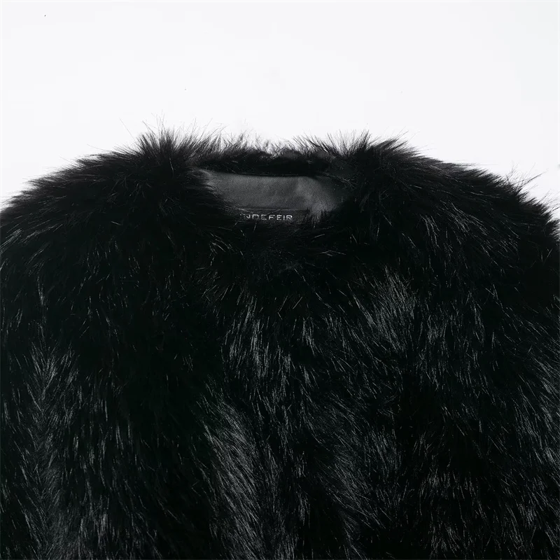 Faux Fur Effect Coat for Women, Trendy Sexy Coat, Fall Fashion, 2025