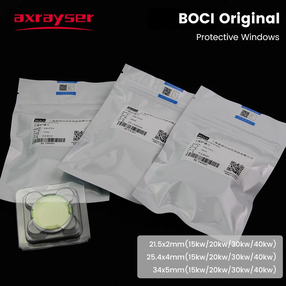 Imagem -04 - Boci-fibra Original Laser Janelas Protetoras para Boci Cabeça de Corte 34x5 215x2 254x4 20kw 30kw Blt641 421 831