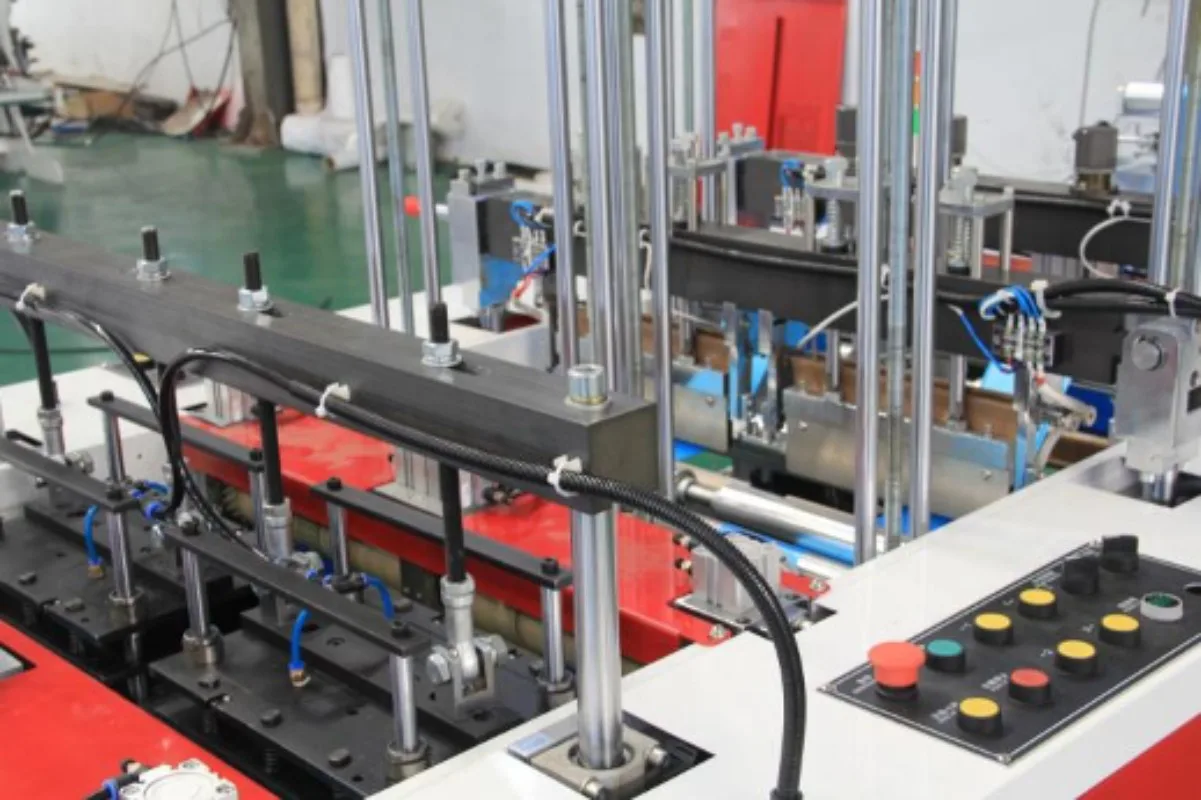 Plastic Bag Making Machine T-Shirt Garbage Vest Shopping Poly Bag Sealing Cutting Automatic High Speed Biodegradable Double Line