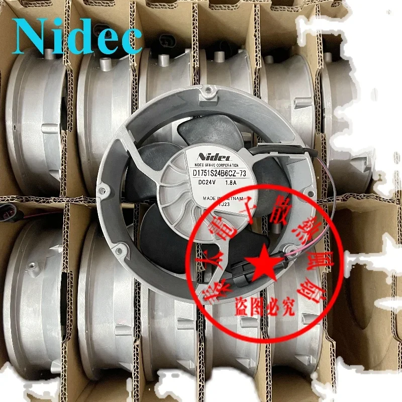 

Ltsf For SERVO D1751S24B6CZ-73 DC 24V 1.8A 172x172x50mm 2-Wire Server Cooling Fan 17cm