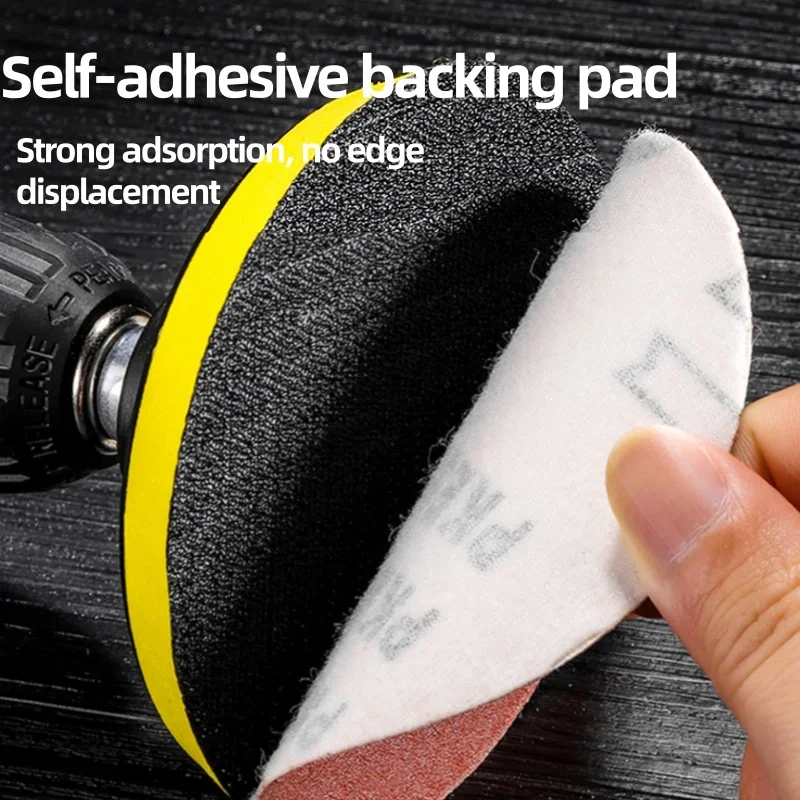 Polishing Disc Tools 80/100/125/150mm Sandpaper Abrasives For Car Motorcycle Metal Wood Dril Grinder Sanding And Polishing Kit