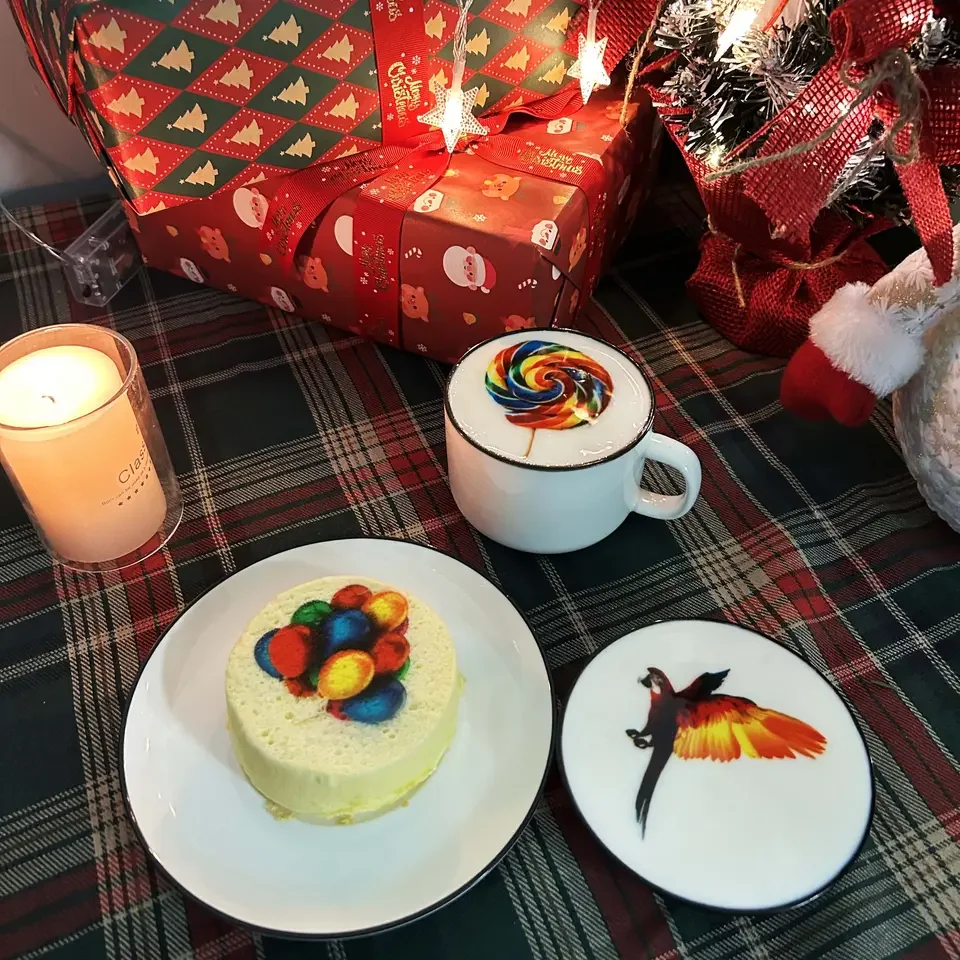 STLF JW 이브봇 잉크젯 프린터 셀피 아트 커피 프린터 라떼 3D 푸드 DIY 케이크 비스킷 마카롱 호텔 상업용 자동