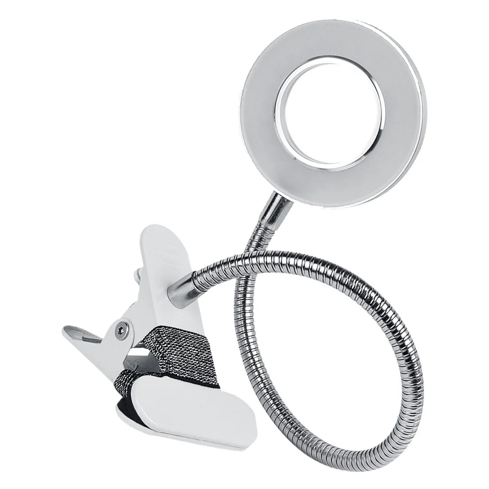 1 قطعة LED مصباح قابل للطي كليب نوع حماية العين ضوء مانيكير سطح المكتب آلة الوشم الإضاءة LED مصباح قابل للطي