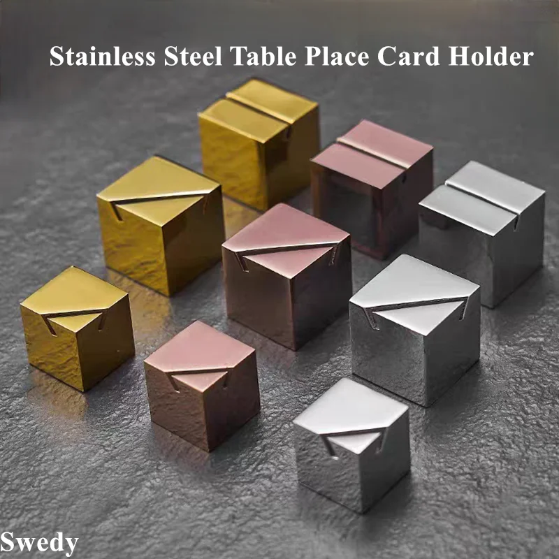 Metal Seating Place Card Holder Wedding Picture Photo Clip Table Number Name Place Card Holder Menu Reserved Display Stand