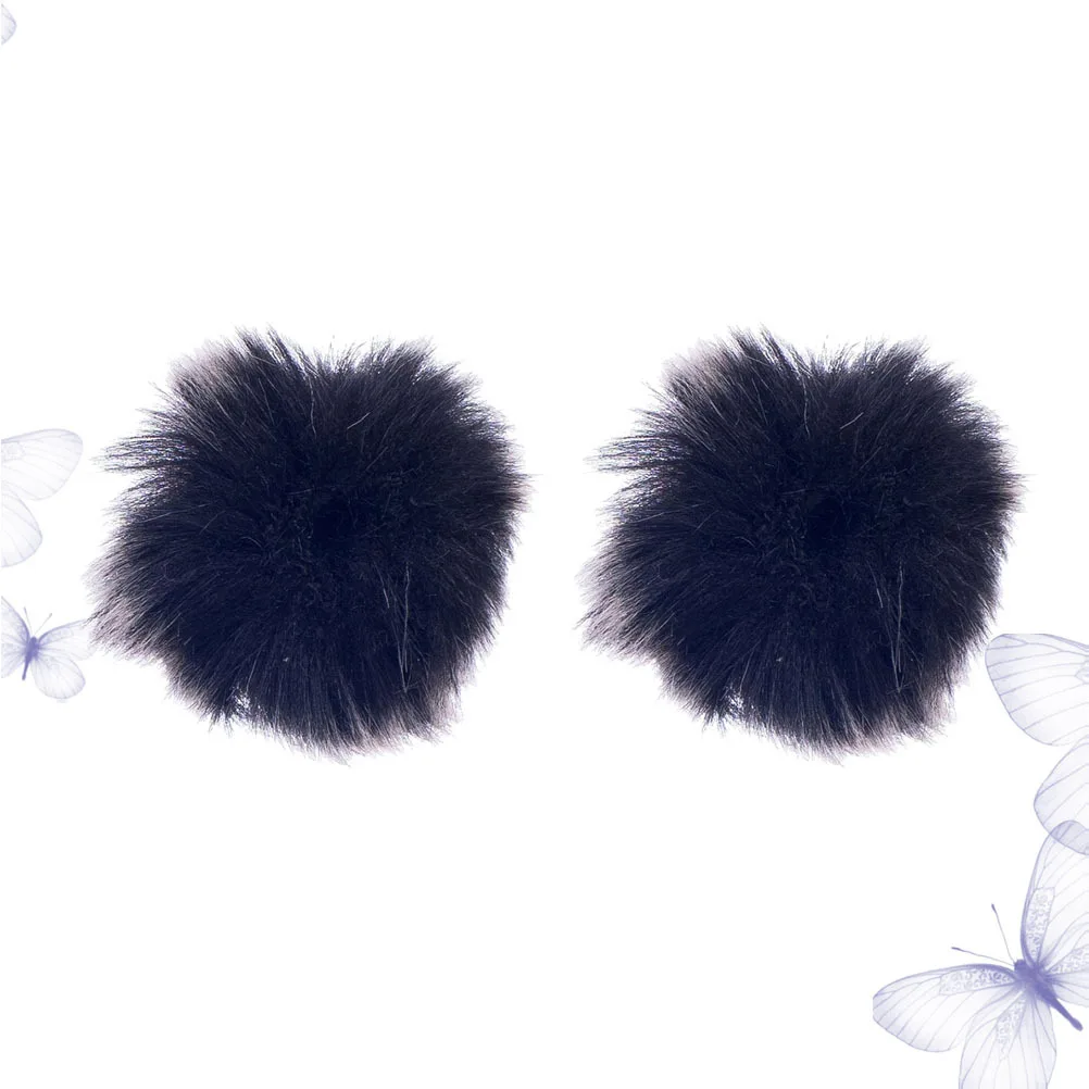

2pcs Lavalier Microphone Windscreen Furry For Lapel Mic Noise Reduction Windproof Acoustic Cover Slip-Proof Fit For All Mini