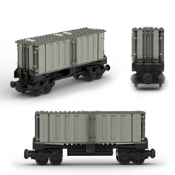 City Train Series MOC Wagon Building Blocks DIY Assembly Technology Bricks Science Creative Toys Vehicle Truck Model Gifts