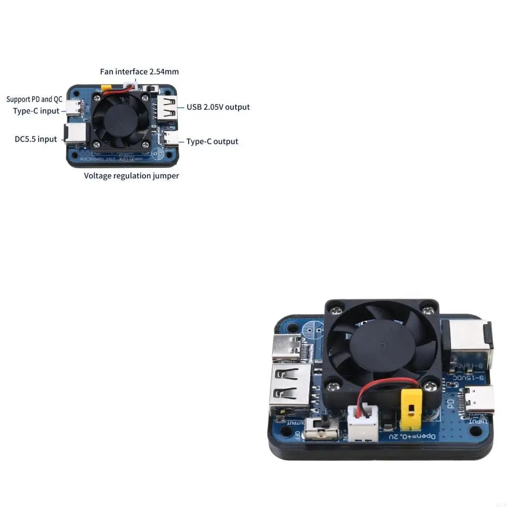 

Компактный модуль питания 4X7E 5V5A PD для макетных плат RPI 5 и программного маршрутизатора