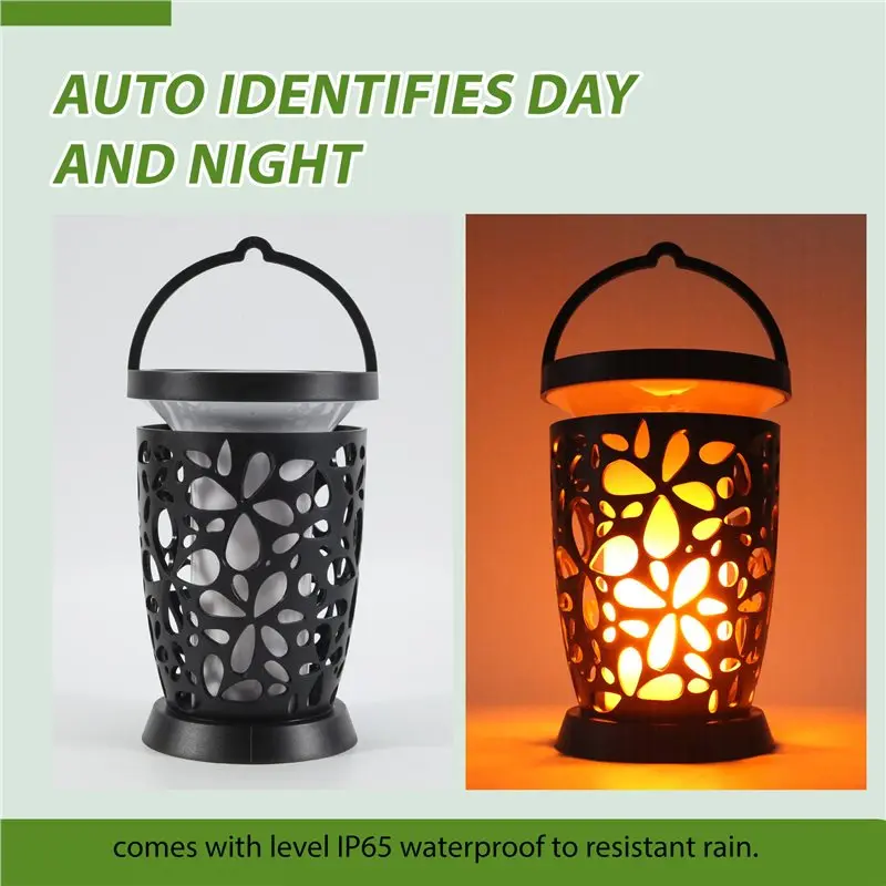 A74E-96LED Solar Torch Dance Flicker Flame Light Garden Yard Lawn Decor Waterproof Lamp Solar LED Light Outdoor Flame Light