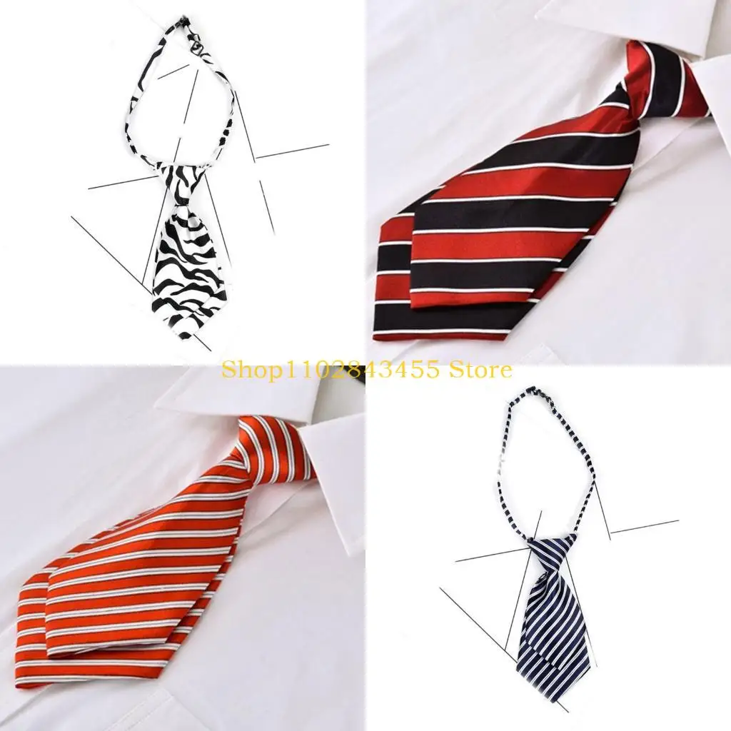 49MC Fashion Necktie for Students Unisex Multiple Type Necktie Double Layer Neckwear