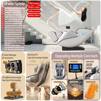 2024 True 4D Professional Luxury Massage Chair Thai Stretch Heating SL Track Heat Full Body young fashion