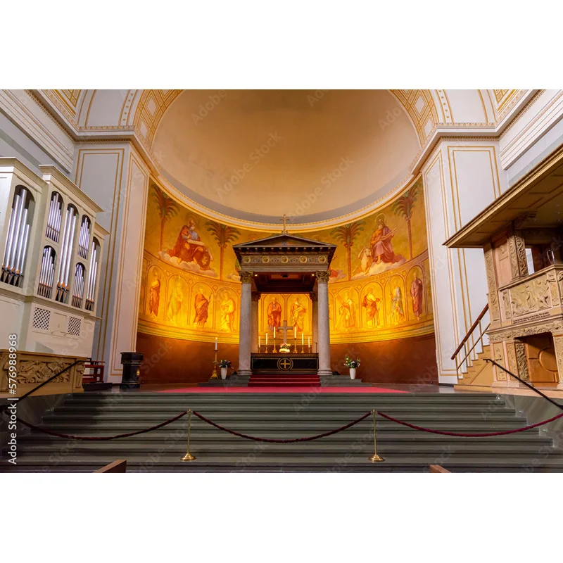 Nitree Auditorium European Style Church Photography Backdrop  Architecture Zagreb Cathedral Photo Studio Background JT-23