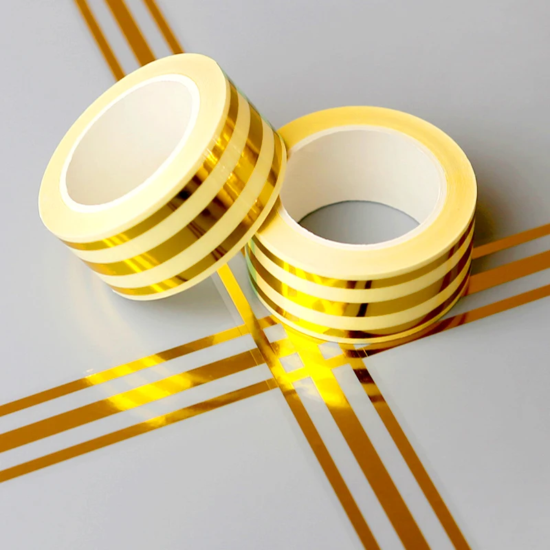 5M Self-adhesive Tile Sticker Tape Gold Silver Color Floor Waterproof Wall Gap Sealing Strip Tile Beauty Seam Sticker Home Decor