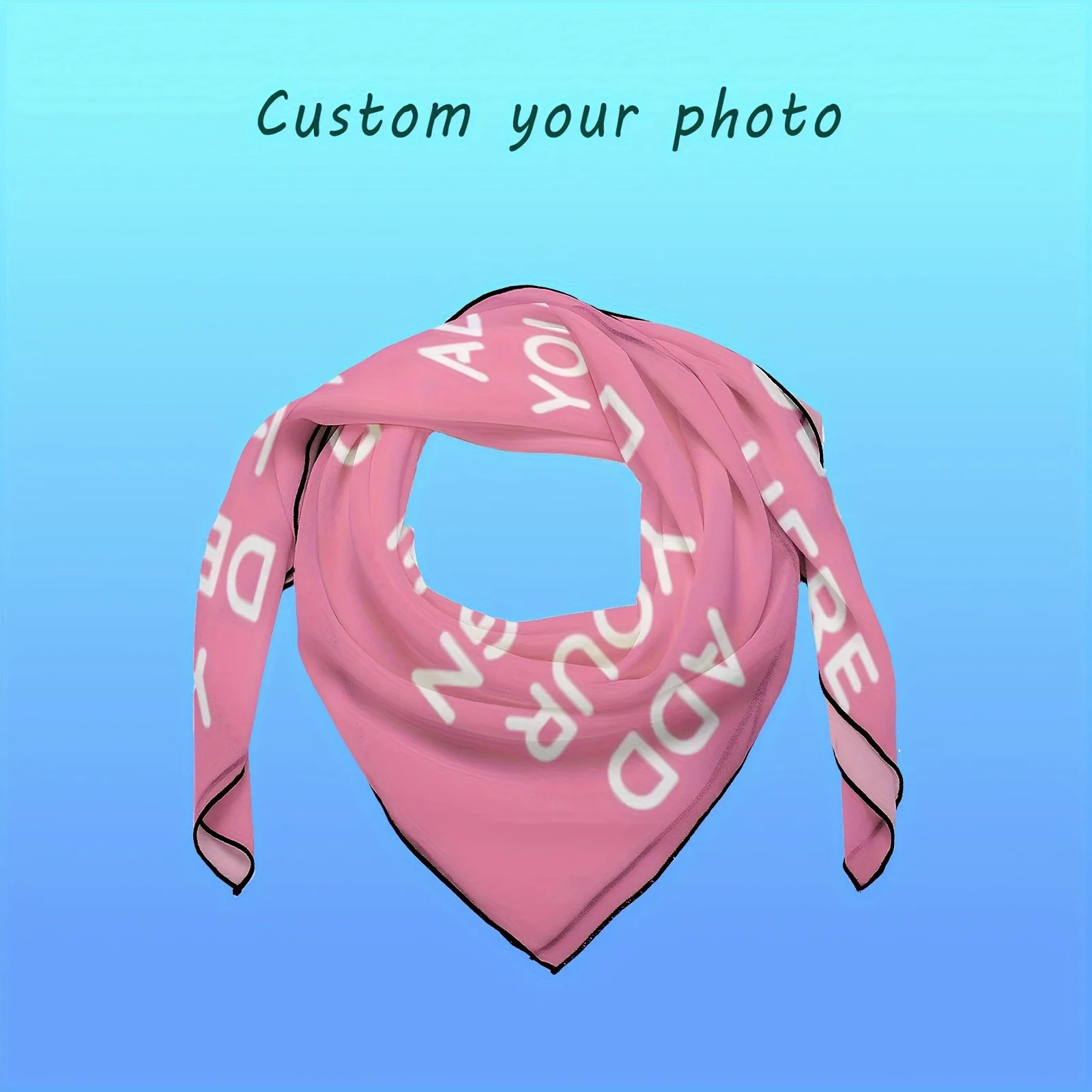 Customized silk scarf - Personalized ladies' square scarf. Photos and patterns - Birthday gift - Anniversary gift - Holiday gift