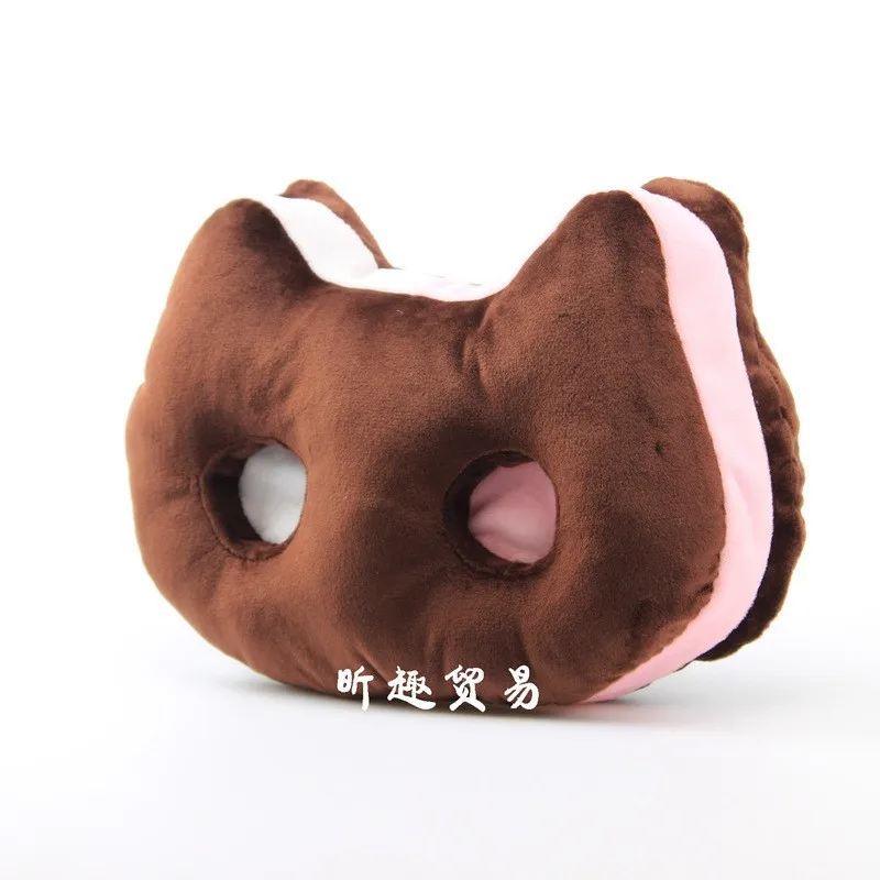 Biscuit Steven Cat Pillow Plush Toy Stuffed Doll Cute Feline Character Soft Cuddle Pillow Gift for Kids and Cat Lovers