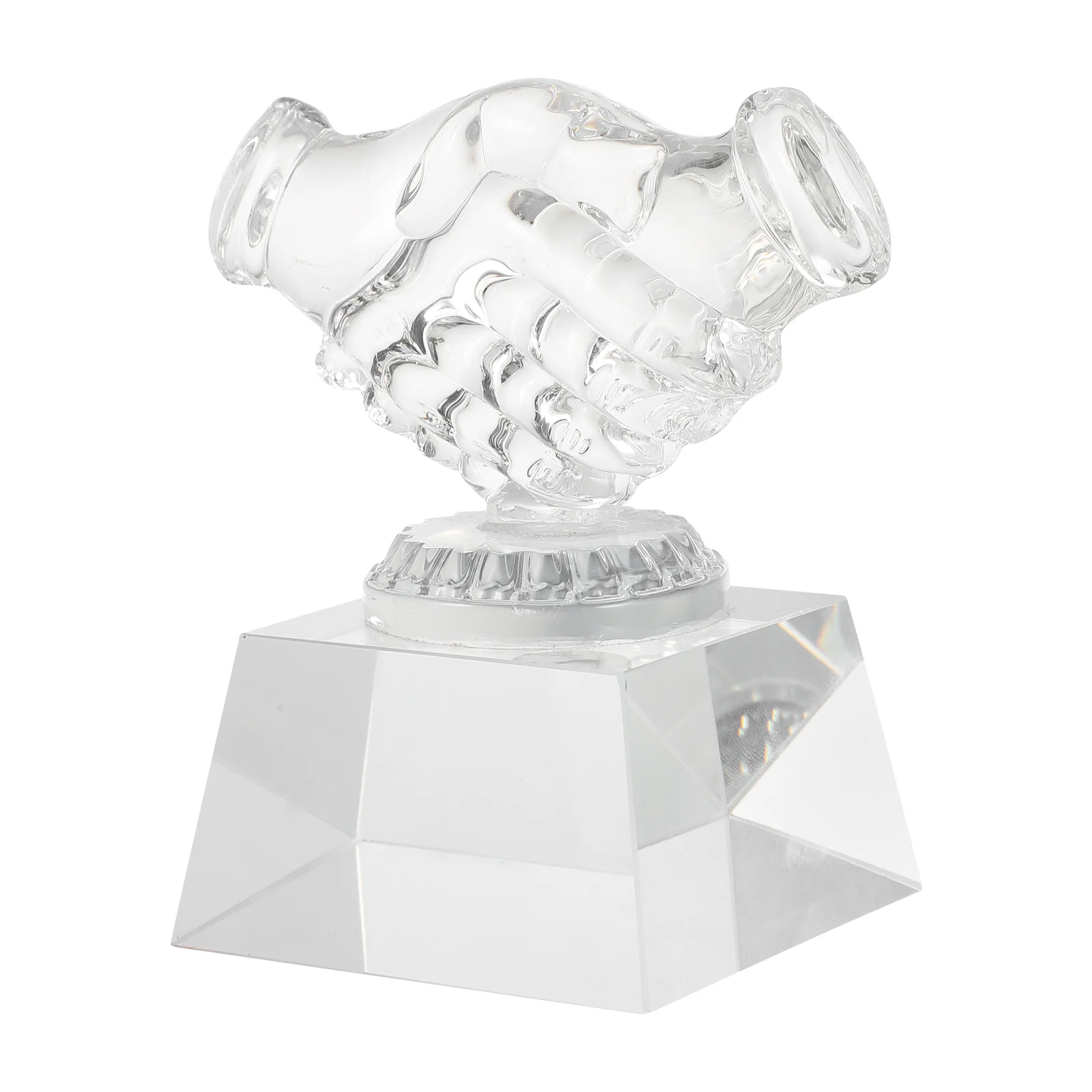 

Trophy Medal Unique Award Accessory Prize Hand-shaped Crystal Delicate Supply Beautiful Decoration Transparent Decorative