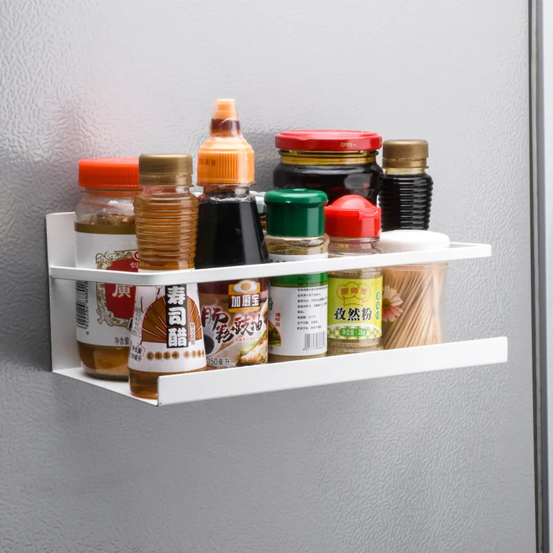 

Magnetic Absorption-Free Kitchen Storage Shelf, Wall Hanging Rack, Magnetic Absorption, Multi-Functional Refrigerator