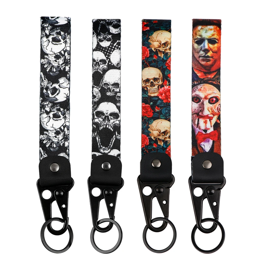 Horror Bones Original Keychains Women Keychain for Car Keys Keyring Anime Accessories Men Fashion Jewelry