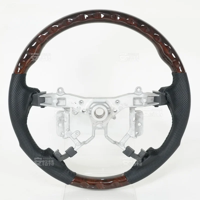 E-commerce Hot Sale Compatible with Toyota Camry Highlander Hilux Peach Wood Car Steering Wheel Racing Modification
