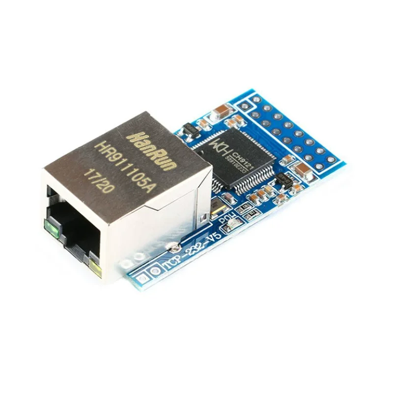 

2pcs CH9121 Serial to Ethernet Network Module Serial Server / Microcontroller Networking