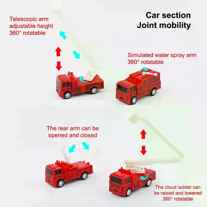 Kids Toy Car Inertia Sanitation Truck Models Pull Back Engineering Vehicle Boys Toys For Children Ideal Gifts For Boys Kids 1Pcs