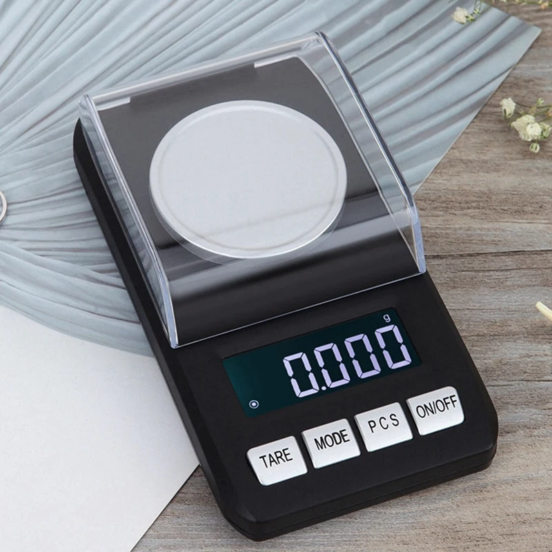 50G Mini Portable Electronic Scale 0.001G High Precision Bag Jewelry Diamond Gemstone Balance Electronic Scale