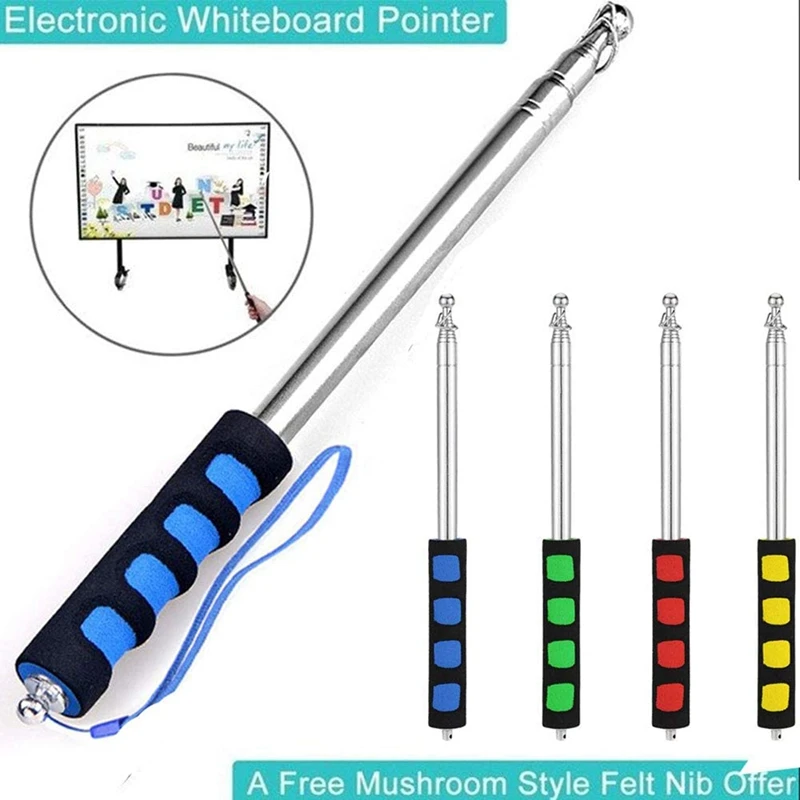 4Pcs Telescopic Pointer Stick Teacher Pointer For Classroom Retractable Pointer Whiteboard Pointer (Flagpole)