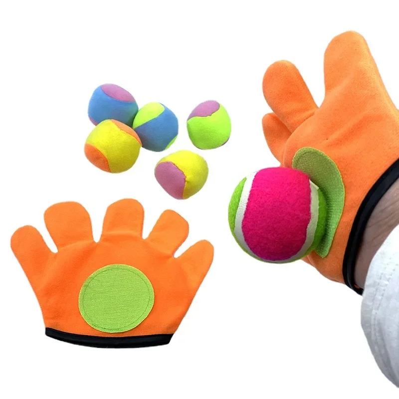 1 Set Outdoor Sports Catch Ball Game Set Kids Sucker Sticky Ball Toy Throw And Catch Parent-Child Interactive Outdoor Toys