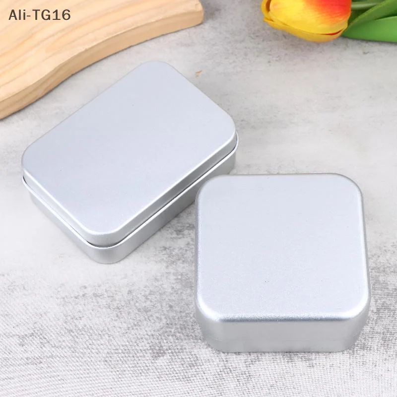 مربع الألومنيوم صحن الصابون صندوق الصابون مع غطاء حامل الصابون الألومنيوم السفر الصابون السفر حاوية صينية الصابون للحمامات المنزلية طبق