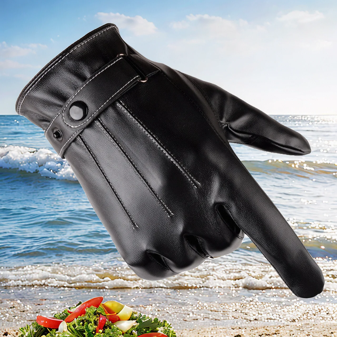 

Anti-Slip Cycling Finger Road Half Gloves Finger Biking Mountain Touchscreen Waterproof Breathable Mesh Bike Full Windproof