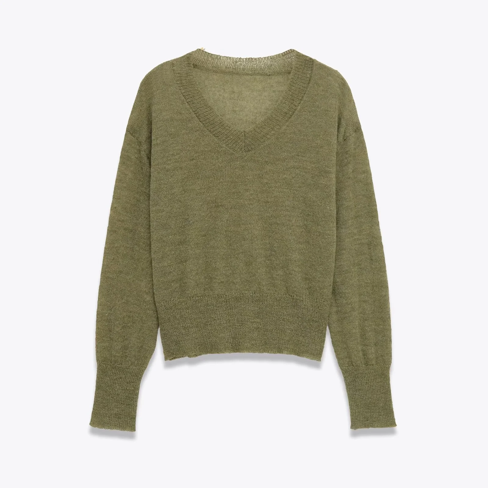 2025, Herbst Neue frauen Tragen Lässige Mode Einfache und Lose Vielseitig V-ausschnitt Langarm Abnehmen Gestrickte Pullover